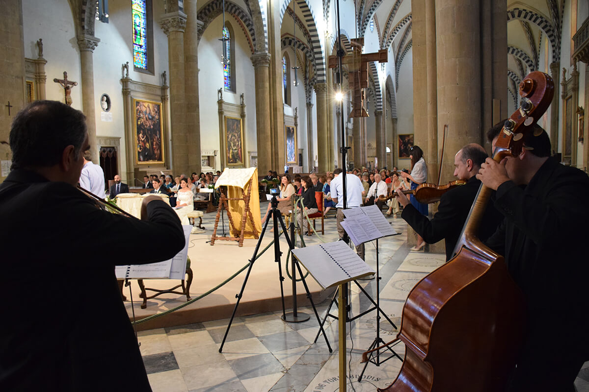 Musicisti per matrimonio in Toscana organo violino arpa trio quartetto archi